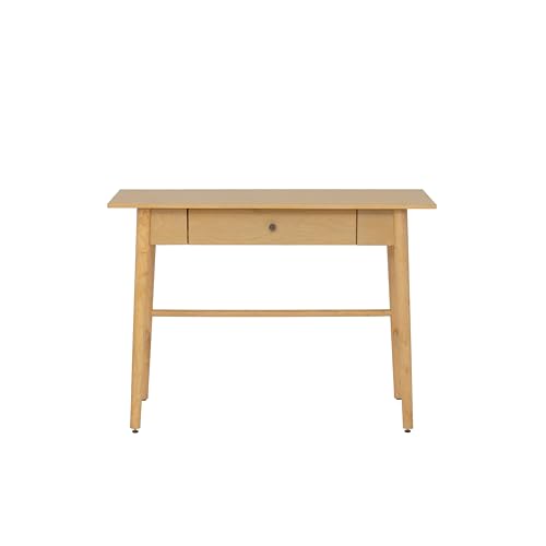 Linon Melissa Natural Wooden One Drawer Writing Desk - color: Natural