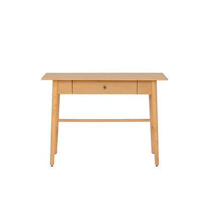 Linon Melissa Natural Wooden One Drawer Writing Desk - color: Natural