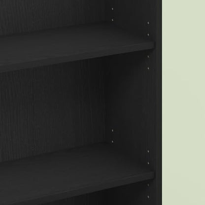 Frei 3-Tier Adjustable Bookcase, Bookshelf, for Living Room and Home Office, Black Oak - color: Black Oak, size: 9.5 (D) x 24.5 (W) x 40.3 (H) inches