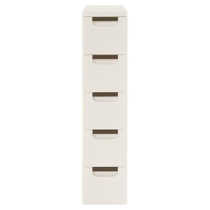 5 Drawers Slim Bathroom Storage Cabinet,Narrow Plastic Storage Cart,Rolling Dresser on Wheels for Living Room,Bathroom,Kitchen - size: 5 Drawers