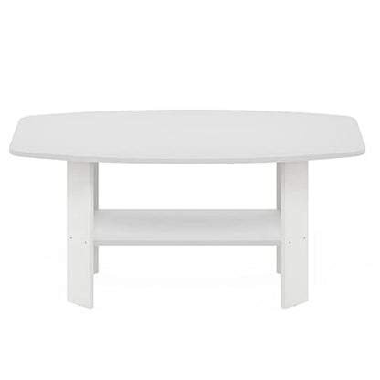 Furinno Simple Design, Coffee Table, White - color: White, size: Coffee Table