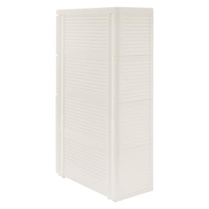 4 Tier Mobile Storage Cart, Modern White Slim Rolling Storage Cabinet with Wheels, Compact Organizer Cart for Kitchen Bathroom Bedroom Office (4 Drawer) - size: 4 Drawer
