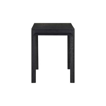 NTC Flow Modern Wooden Rectangle Desk Table with Hidden Drawer – Waterproof & Heat Resistant, Burnt Black - color: Burnt Black, size: 47 Inch, style: Desk