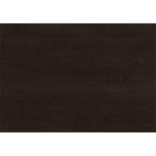 Pemberly Row Accent Table, 22 in H x 24 in W x 12 in D, Cappuccino Finish, Solid Wood with 2 Open Shelves, Tapered Legs, Transitional Style End Table for Living Room or Bedroom - color: Cappuccino