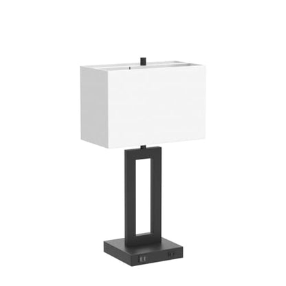Set of 2 Modern Touch Control Table Lamps with 2 USB Ports, 22’’ Large Bedside Nightstand Lamps 3-Way Dimmable Desk Lamp With White Fabric Shade For Bedrooms Living Room Reading, 2 LED Bulbs Included | 3 Way Dimmable, White Fabric Shade, E26 Base, Desk La