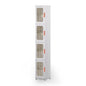 Narrow Storage Cabinet with Doors and Shelves Tall Skinny Bathroom Storage Kitchen Cabinet with Adjustable Shelf Cabinet Organizer Toilet Paper Storage Linen Closet 4 Layer (White)
