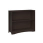 RiverRidge Horizontal Bookcase, Espresso | Classic Beadboard Side Panels, Playroom Book and Toy Organizer with 2 Open Shelves, Painted MDF - color: Espresso