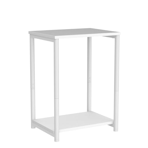VASAGLE Side Tables Set of 2, Small End Table, Nightstand for Living Room, Bedroom, Office, Bathroom, White ULET272W14 - color: White