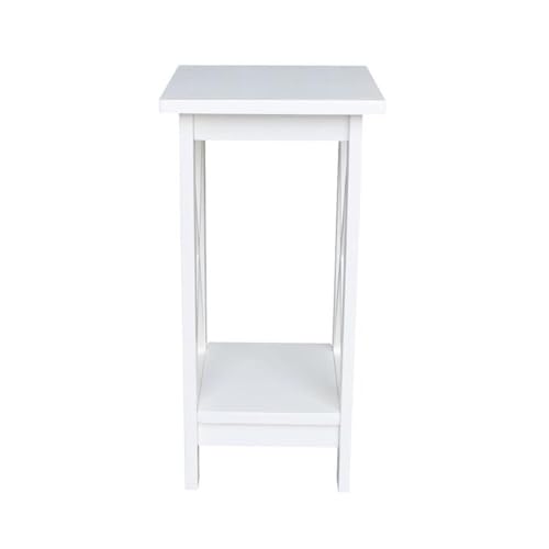 International Concepts Plant Stand, 24 inch, Snow White - color: Snow White, size: 12 inch W x 12 inch D x 24 inch H