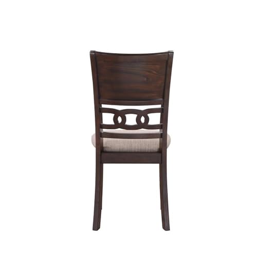 New Classic Furniture Gia Dining Chairs, Set of 2, Cherry Brown - color: Cherry, size: Set of 2, style: Dining Chair