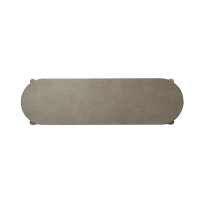 Liberty Furniture Affinity Sofa Table for Living Room - Dusty Taupe Faux Concrete Tops - size: Sofa Table