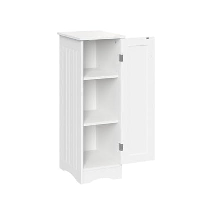 RiverRidge Ashland Slim Linen Cabinet - White - Narrow Cabinet for Bathroom Slim Storage with 2 Adjustable Shelves for Small Spaces