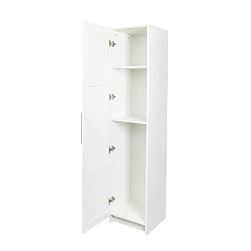Slim Tall Storage Cabinet,Pantry Cabinet with Doors Shelves Small Space for Kitchen Living Room Bathroom, White - color: 02 White