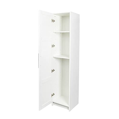 Slim Tall Storage Cabinet,Pantry Cabinet with Doors Shelves Small Space for Kitchen Living Room Bathroom, White - color: 02 White