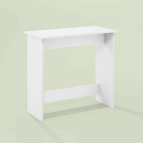 Essen Study Desk, Computer Desk, Writing Desk with for Home Office, White - color: White
