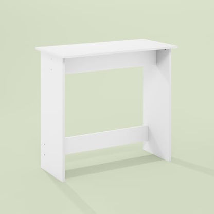Essen Study Desk, Computer Desk, Writing Desk with for Home Office, White - color: White