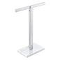 KOKOSIRI Hand Towel Rack Stand Towel Bar with Marble Base for Bathroom Kitchen Vanity Countertop, Polished Stainless Steel 15.7'' Height THS0002-SM-CH - color: Polished Chrome, size: 1-Bar