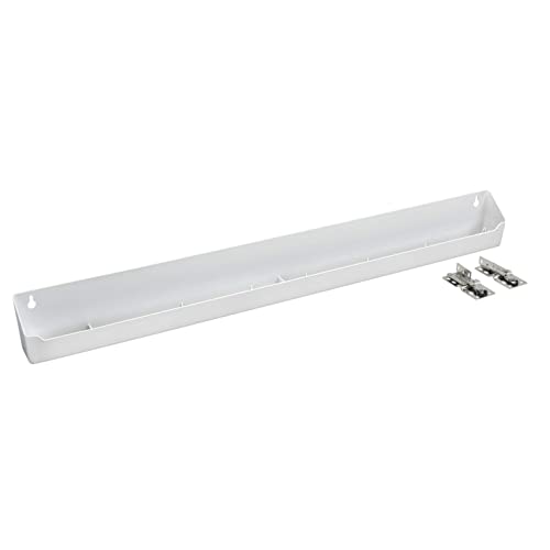 Rev-A-Shelf 30" Plastic Tip-Out Tray Organizer for Sink Base Cabinets, Home Kitchen and Bathroom Organization, Min Opening Width of 32.75", White, LD-6591-30-11-1 - size: 30 inches