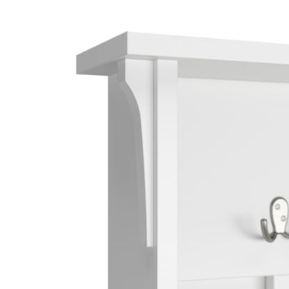 Bush Home Salinas Hall Tree with Shoe Storage Bench in Shiplap Gray and Pure White, Multi-Purpose Home Organizer, Entryway Solution with Seating and Hooks - color: Shiplap Gray/Pure White