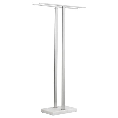 KES 37" H Standing Towel Rack, Heavy Marble Base, Brushed Finish | Taller Version, Equal Height, Fits Large Bath Towels, Free Standing Towel Holder, SUS304 Stainless Steel - color: Brushed Finish, size: 37" H (Equal-height)