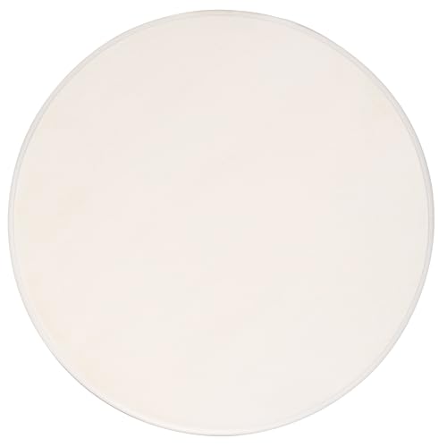 SAFAVIEH Furniture - Mary Pedestal Table - Ivory - Solid Wood - Farmhouse Pedestal Design - Ideal for Living Room, Entryway, Home Office, 18.1" W x 18.1" D x 26" H (AMH5711J) - color: Ivory