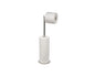 Joseph Joseph EasyStore Luxe 2 in 1 Free-Standing Toilet Paper Holder Stand, Premium Stainless Steel, Up to 4 Toilet Roll Storage - style: Stand