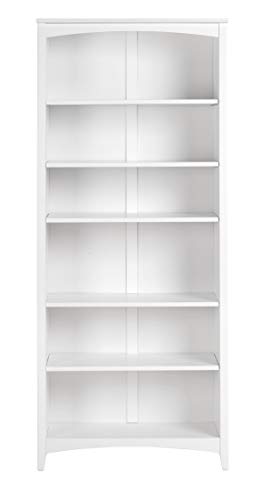 Camaflexi Shaker Style Bookcase, 72", White - color: White, size: 72"