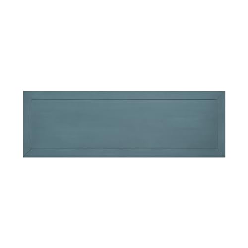P PURLOVE Console Table Buffet Sideboard Sofa Table with Drawers Cabinets and Bottom Shelf (Dark Blue) - color: Dark Blue