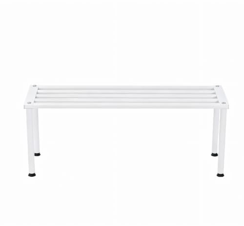 Metal Plant Stand, Rust-proof Aluminum Display Rack, Plants Display Stands Decoration Racks for Living Room Garden Balcony Patio (White, 31.5Inch Tall Leg) - color: White, size: 31.5Inch Tall Leg