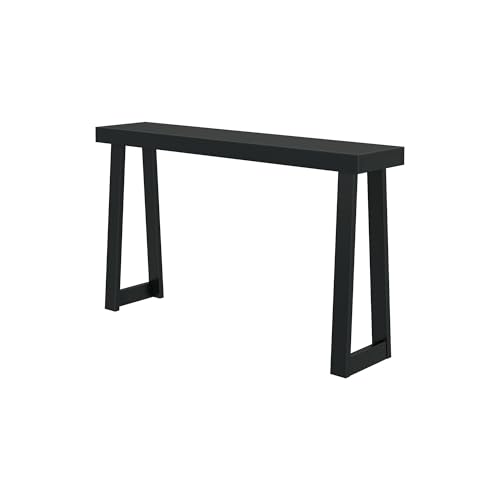 Plank+Beam Classic Console Table, 56 Inch, Black | Non-Toxic Finishes, Versatile Design, Elegant Details, Easy Assembly, Quick Setup, Solid Wood - color: Black, size: 56" Console Table