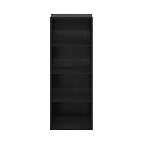 Furinno Luder Bookcase / Book / Storage, 4-Tier, Blackwood - color: Blackwood, size: 4-Tier