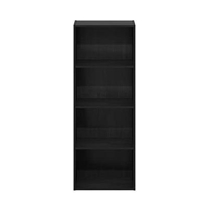Furinno Luder Bookcase / Book / Storage, 4-Tier, Blackwood - color: Blackwood, size: 4-Tier