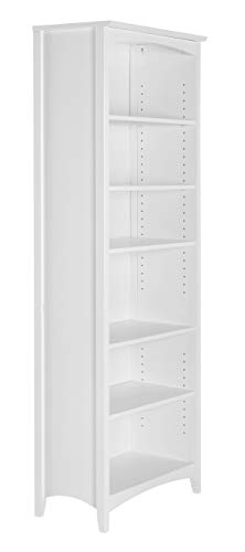 Camaflexi Shaker Style Bookcase, 72", White - color: White, size: 72"