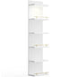 REIBII 6 Tier Wall Shelf Unit, White Lack Shelf, Vanity Floating Shelves with LED Light, Versatile Floating Shelves for Bedroom, Living Room, Office ﻿ - color: White, size: 6 Tier (1-Pack)