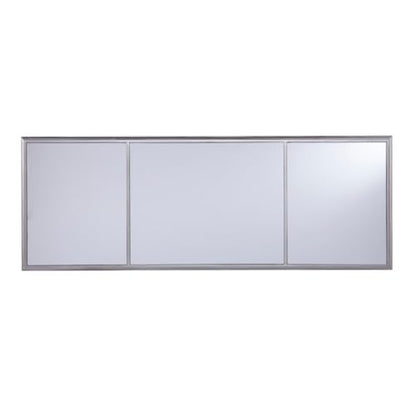 Hassyee Luxury Mirrored Computer Desk Versatile PC Laptop Desk with 4 Open Shelves for Home Office, Tempered Glass Study Writing Table Workstation with Spacious Tabletop for Reading or Doing Homework