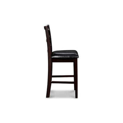 New Classic Furniture Gia Counter Chairs, Set of 2, Ebony - color: Ebony, size: Set of 2, style: Counter Chair