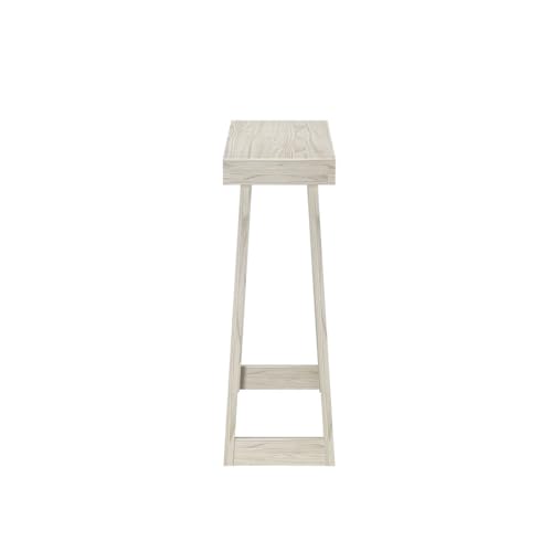 Plank+Beam Classic Console Table, 46 Inch, White Sand | Non-Toxic Finishes, Versatile Design, Elegant Details, Easy Assembly, Quick Setup, Solid Wood - color: White Sand Wirebrush, size: 46" Console Table