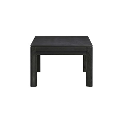 NTC Flow Modern Wooden Rectangle Coffee Table with Hidden Drawer – Waterproof & Heat Resistant, Burnt Black - color: Burnt Black, size: 47 Inch, style: Coffee Table