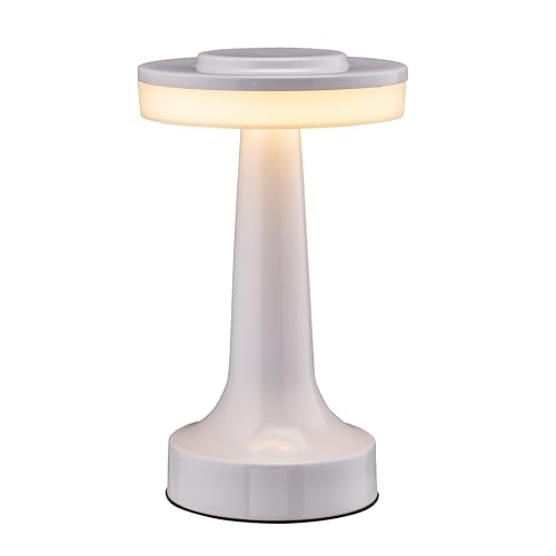 O’Bright Portable LED Table Lamp with Touch Sensor, 3-Levels Brightness, Rechargeable Battery Up to 48 Hours Usage, Night Light for Kids Nursery, Nightstand Lamp, Bedside Lamp (Piano White) - color: Piano White