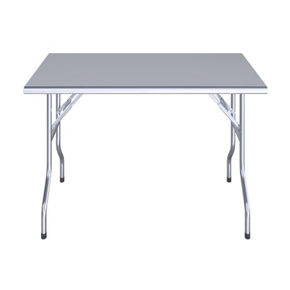 AmGood 24 in. x 48 in. Stainless Steel Open Base Folding Utility Table - size: 24" Deep x 48" Long, style: No Undershelf