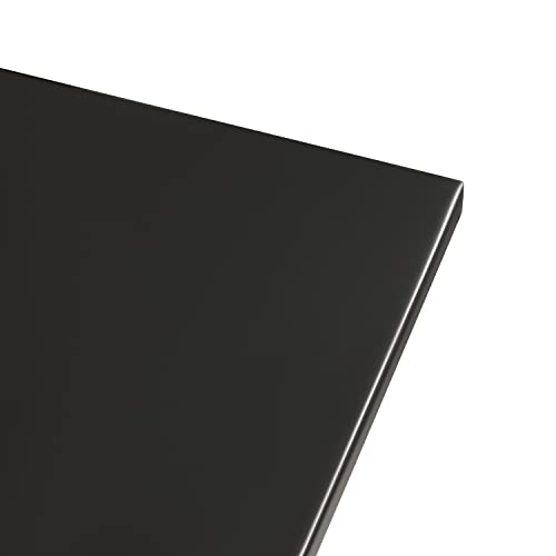 Kate and Laurel Lockhardt Metal Minimal C-Table for Bedroom or Living Room; Black; 19 x 13 x 27; Modern Narrow Side Table for Small Spaces and Bedroom Accent Piece