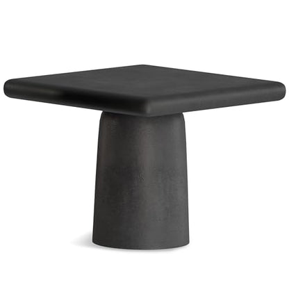 SIMPLIHOME Zachary Coffee Table 2-Piece Set - 42 inch Wide Cast Aluminum Square Living Room Tables in Graphite and Black Nickel, Contemporary Nesting Center Table Set with Flexible Style, Assembled - color: Graphite, Black Nickel, size: 21 inch, style: Ca