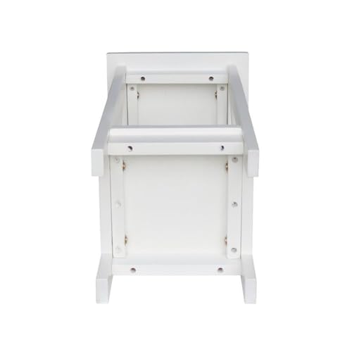 International Concepts Plant Stand, 24 inch, Snow White - color: Snow White, size: 12 inch W x 12 inch D x 24 inch H