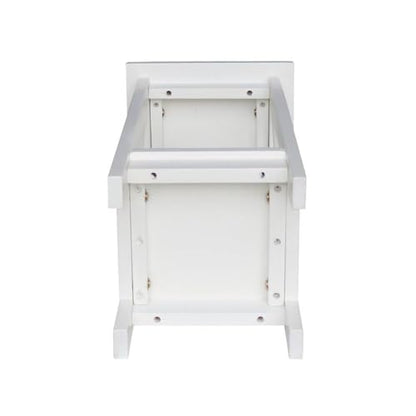 International Concepts Plant Stand, 24 inch, Snow White - color: Snow White, size: 12 inch W x 12 inch D x 24 inch H