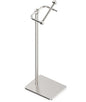 RUACQ Bathroom Toilet Paper Holder Stand, Brushed Nickel | Dual-Post Pivoting Free Standing Toilet Roll Holder with Weighted Base, Anti-drop Design 304 Stainless Steel Tissue Stand - color: Brushed Nickel, size: Free Standing