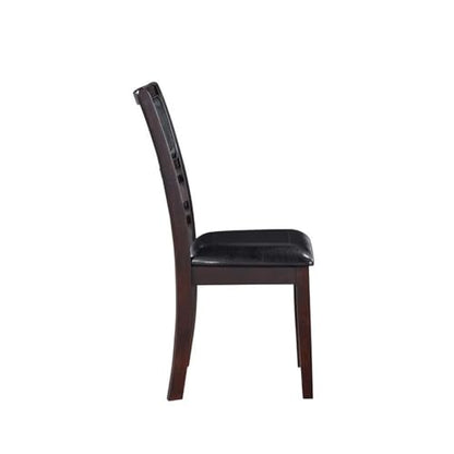 New Classic Furniture Gia Dining Chairs, Set of 2, Ebony - color: Ebony, size: Set of 2, style: Dining Chair