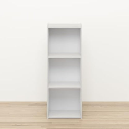 Seto Open Shelf Bookcase, Bookshelf for Living Room, Home Office, 3 Cubes, White - color: White, size: 3-Cube
