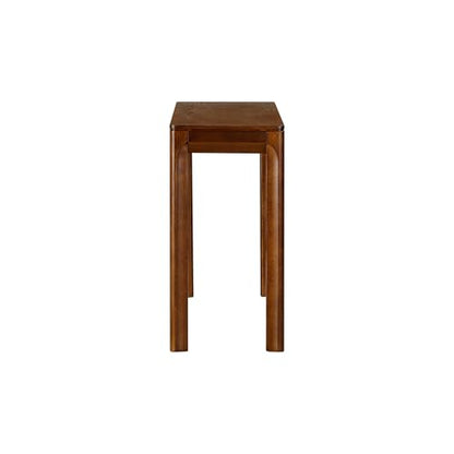 NTC Flow 47-Inch Console Table, Modern Solid Wood Entryway Table with Hidden Drawer, Waterproof & Heat Resistant, Narrow Table for Hallway, Living Room & Foyer, Dark Walnut - color: Dark Walnut, size: 47 Inch, style: Console