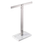 KOKOSIRI Hand Towel Bar Stand Towel Rack with Marble Base for Bathroom Kitchen Vanity Countertop, Brushed Stainless Steel 15.7'' Height THS0002-SM-BR - color: Brushed Nickel, size: 1-Bar