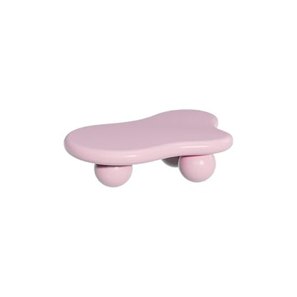 40” Cloud Coffee Table with 3 Ball Legs, Modern Irregular Center Table for Living Room, Low Cute Small MDF Tea Table for Bedroom, Space Apartment-Pink - color: Cloud-40" Pink